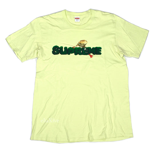 Supreme - Light Green Lizard Logo T-Shirt