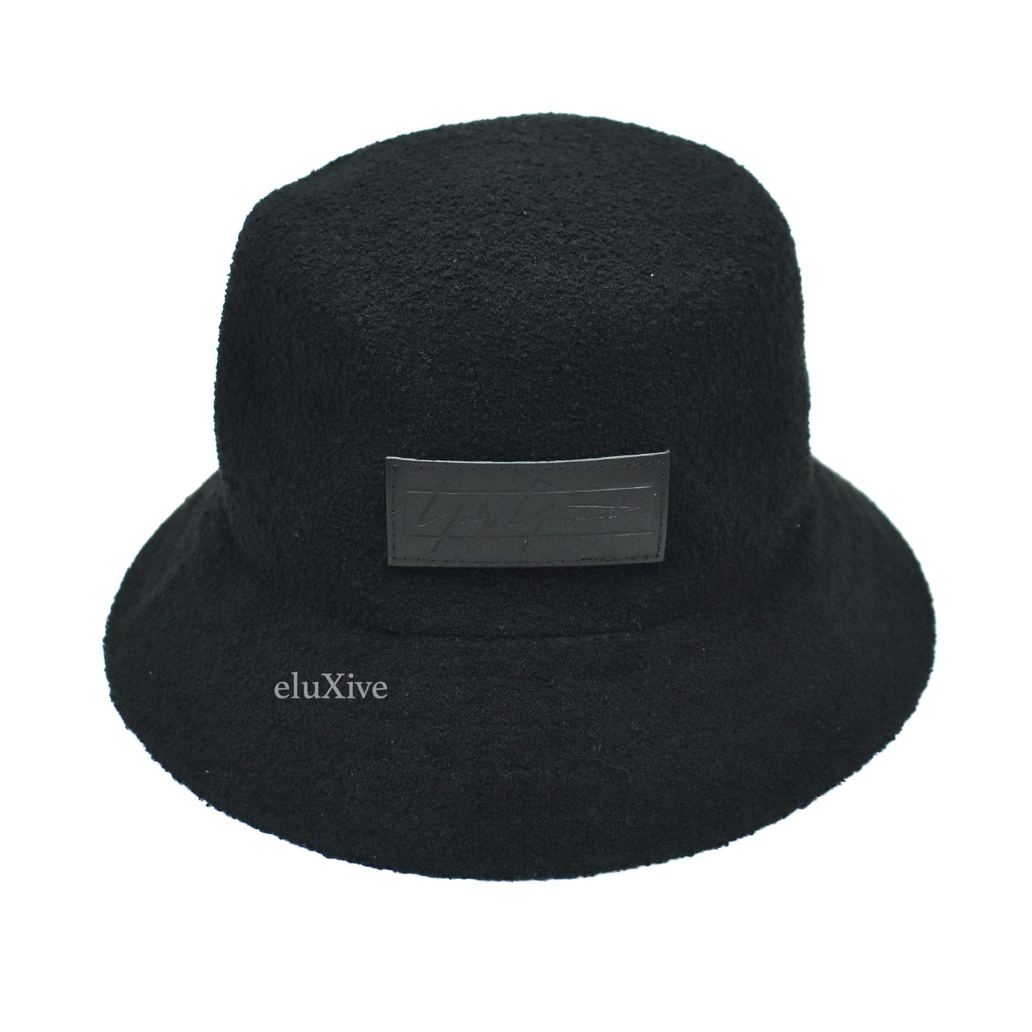 Yohji Yamamoto x New Era - Black Boucle Logo Patch Bucket Hat