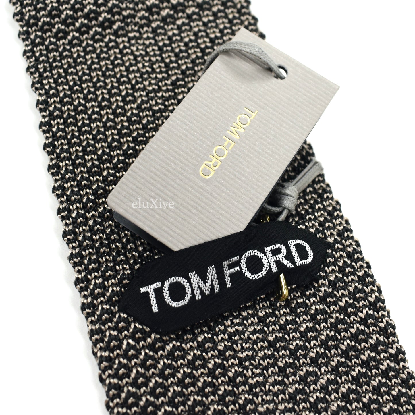 Tom Ford - Black / Gray Silk Knit Tie