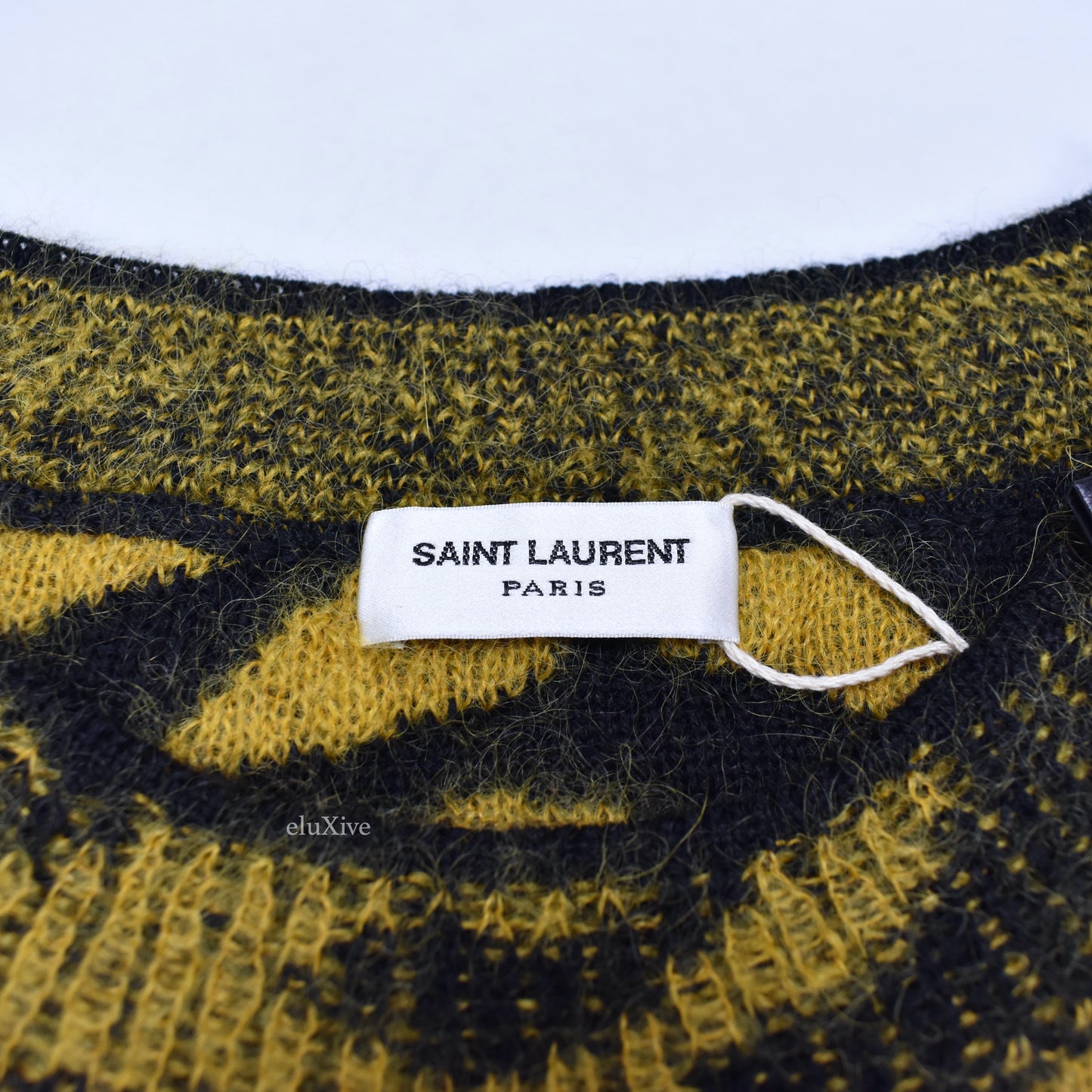 Saint Laurent -  Wool / Mohair Tiger Knit Sweater