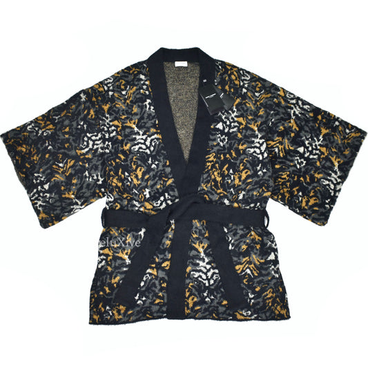Saint Laurent - Abstract Tiger Jaquard Knit Kimono