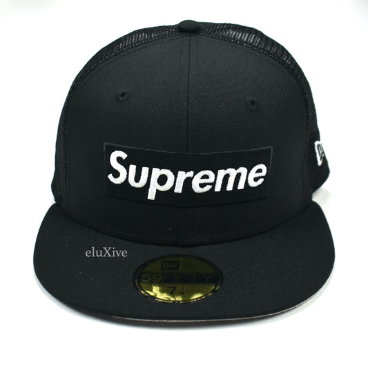 Supreme x New Era - Black Box Logo Mesh Back Hat