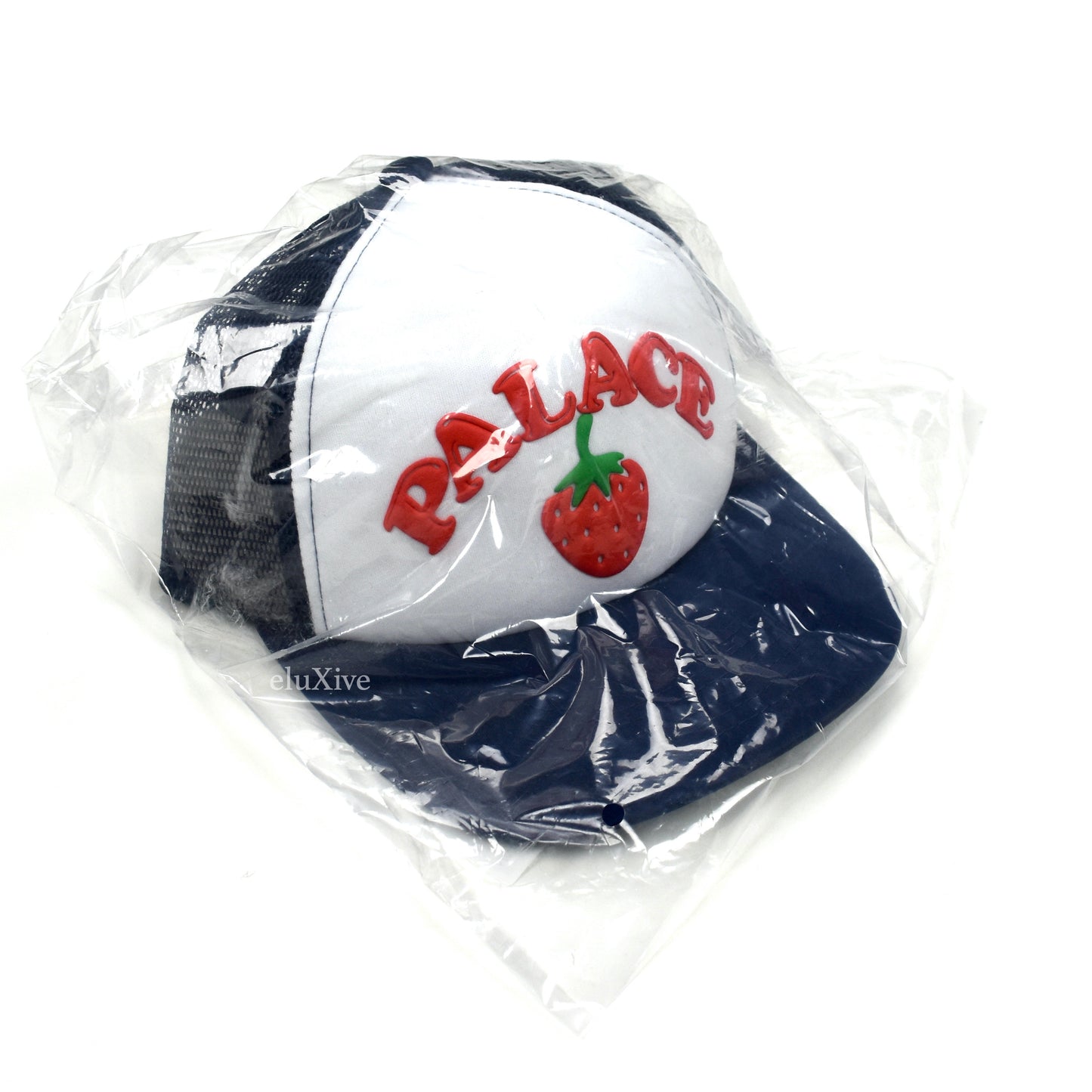 Palace - Strawberry Logo Trucker Hat (Navy)