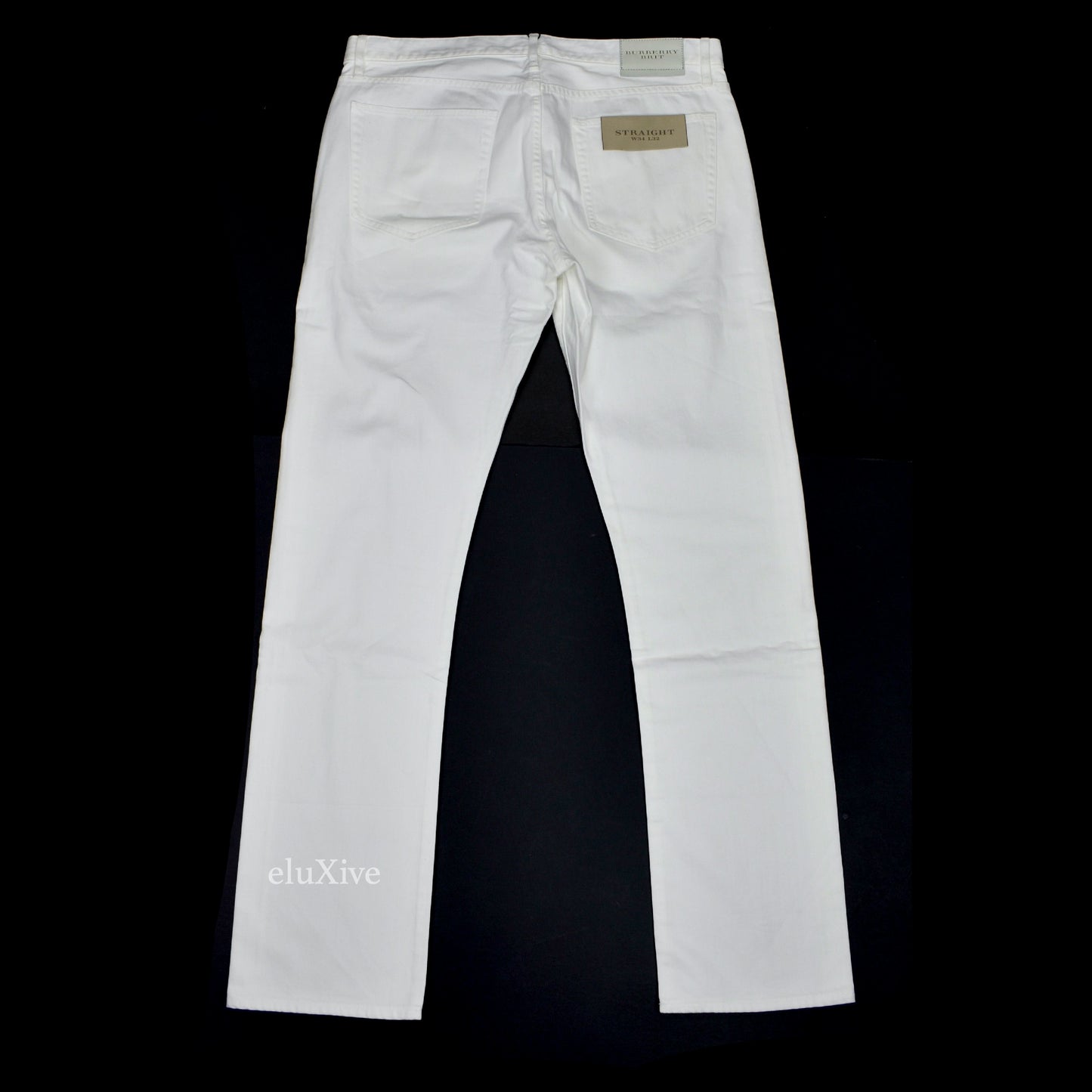 Burberry - White Straight Fit Denim Jeans