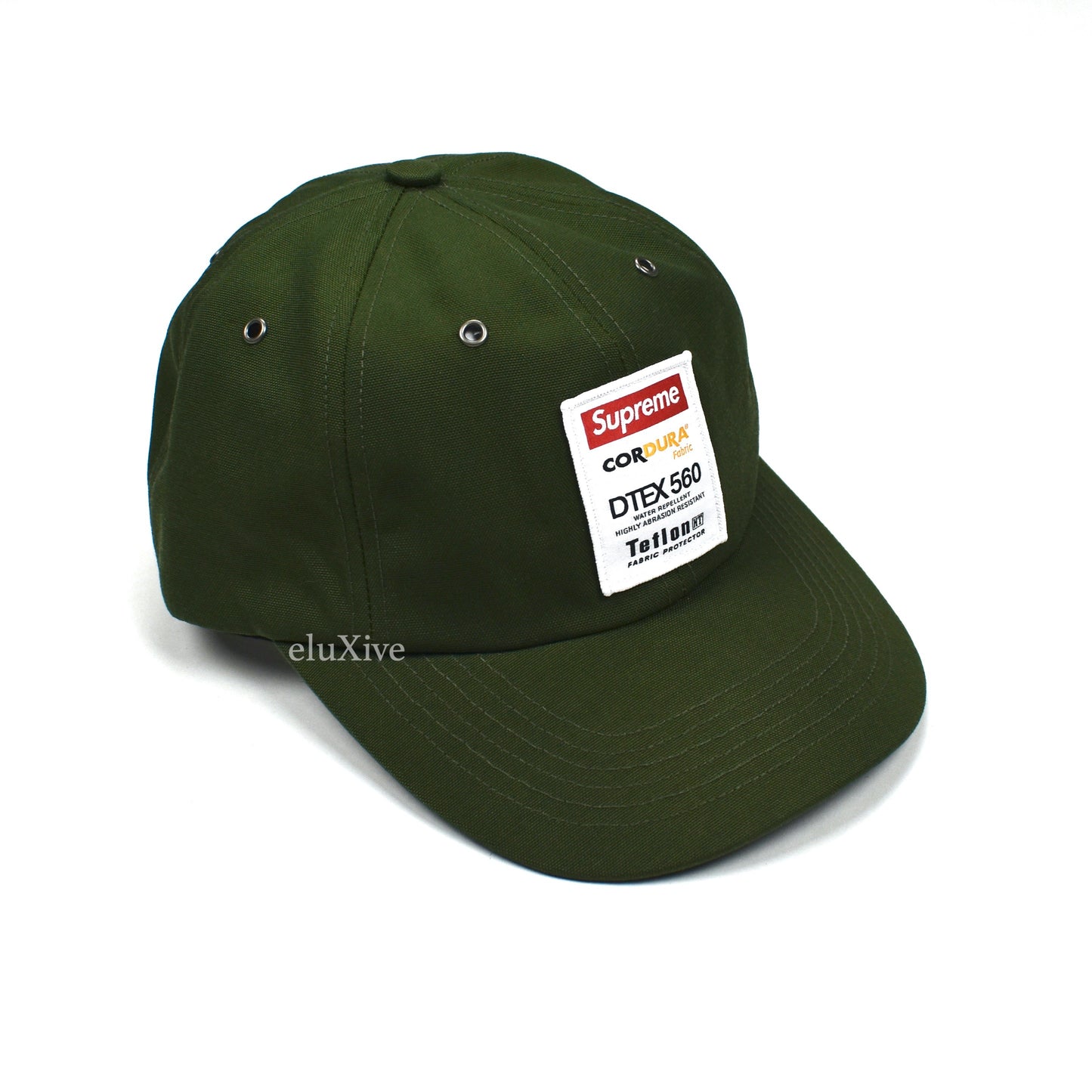 Supreme - Cordura Teflon Canvas Small Box Logo Hat (Olive)