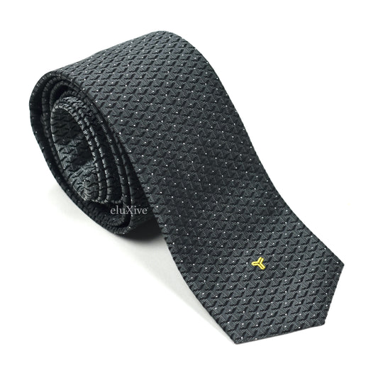 Goyard - Eldredge Monogram Woven Silk Tie (Gray)