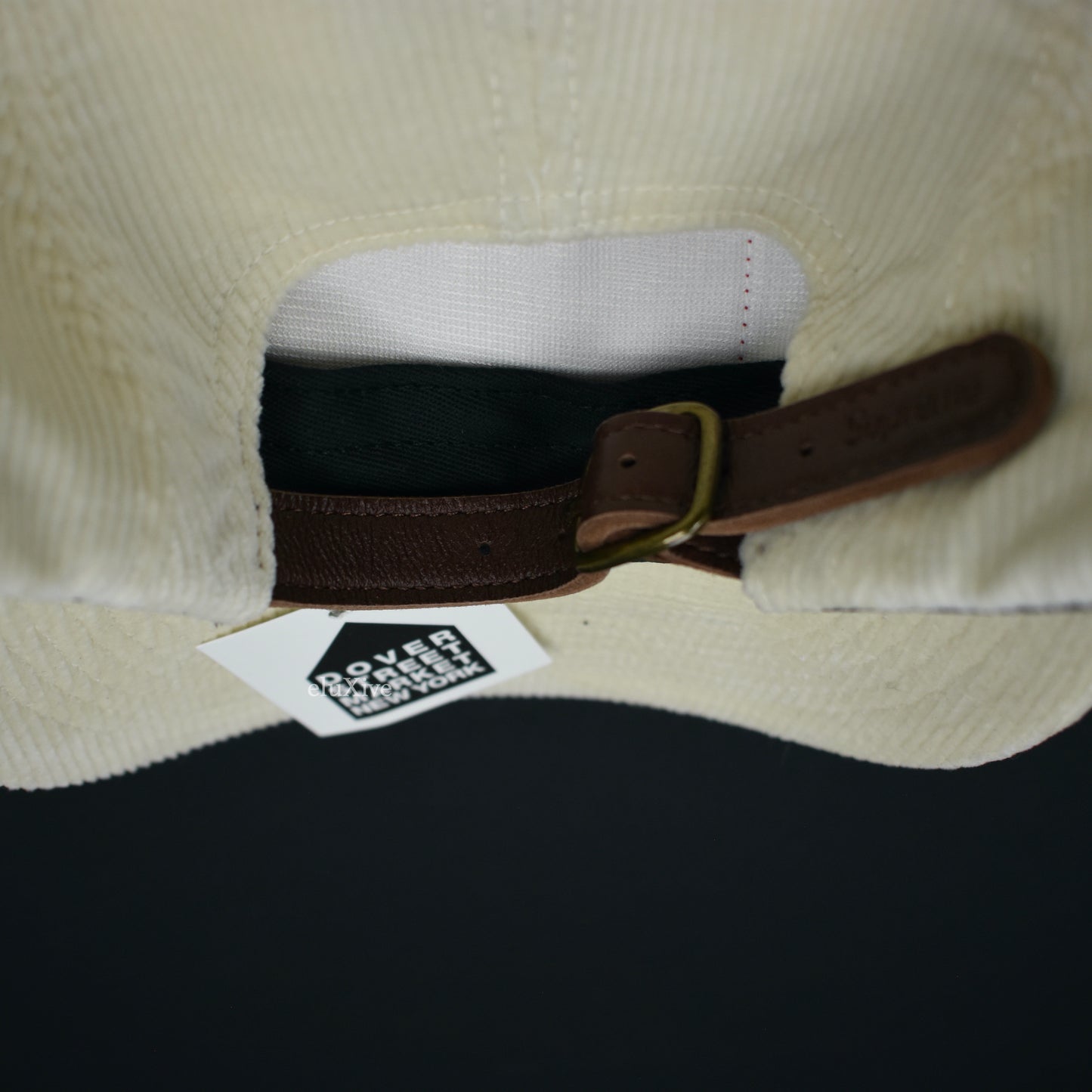 Supreme x Loro Piana - Corduroy Box Logo Hat (Cream White)