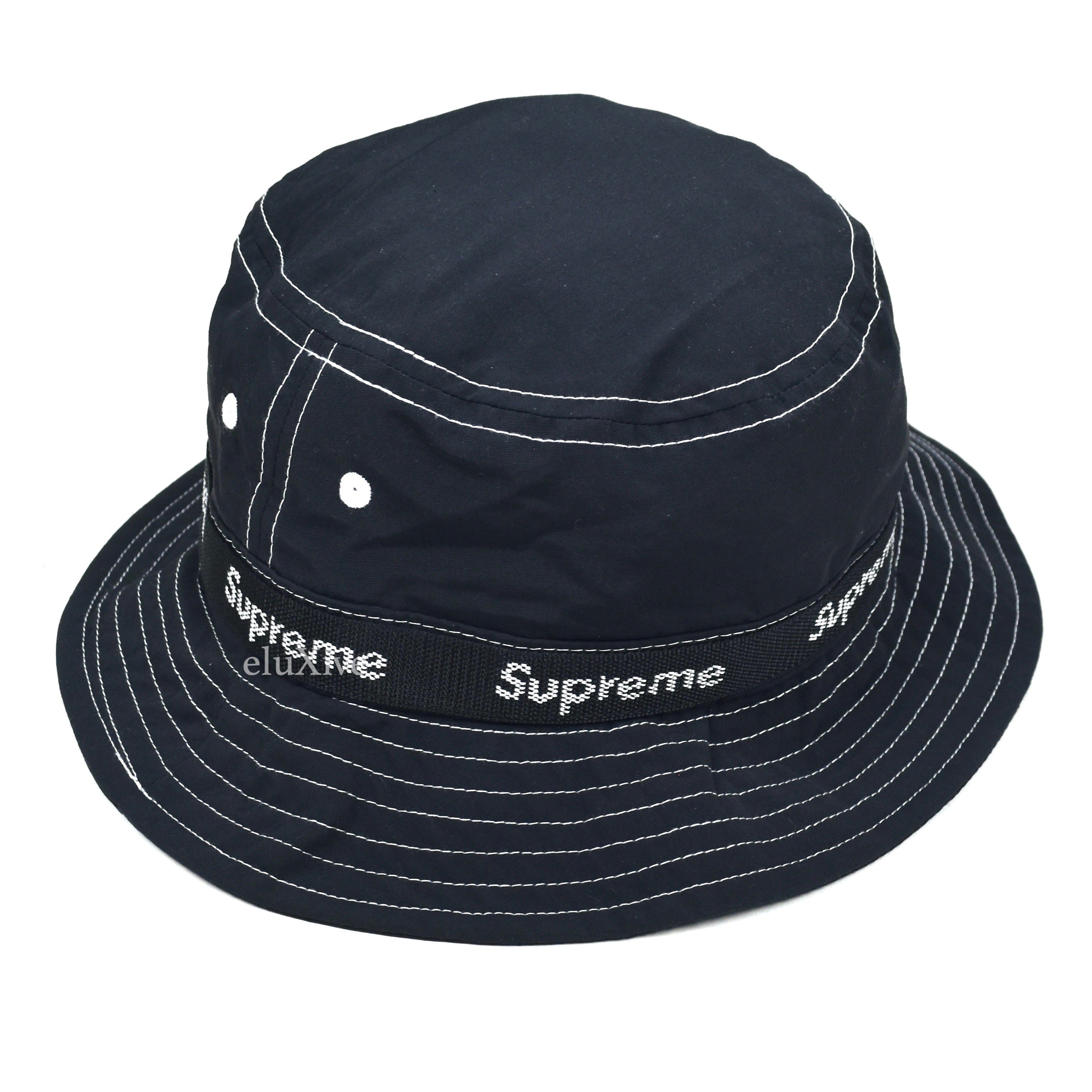 Supreme Taped Seam Crusher Hat 17aw 黒 SUPREME シュプリーム 17/AW
