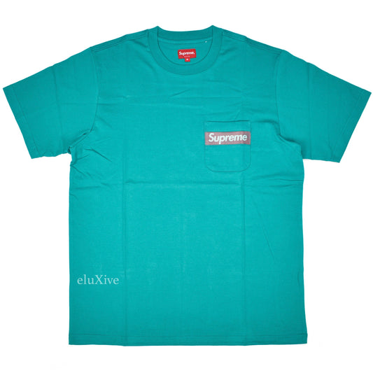 Supreme - Teal Mesh Box Logo T-Shirt