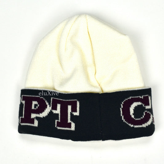 Cav Empt - Cream Logo Knit Beanie