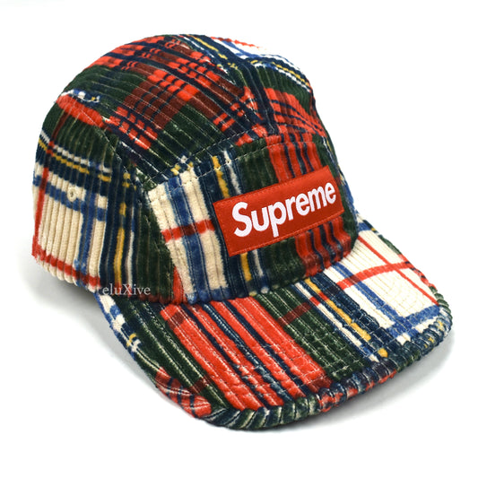 Supreme - Plaid Corduroy Box Logo Hat