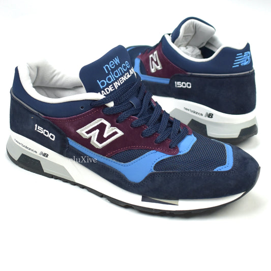 New Balance - 1500 Made In England Sneakers (Burgundy/Navy)