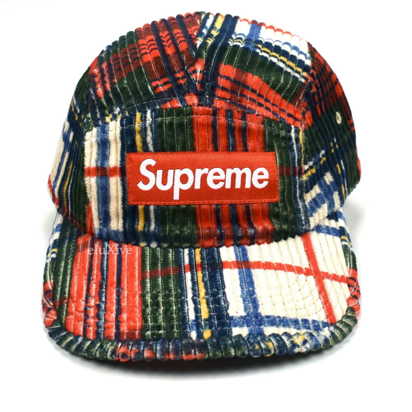 Supreme - Plaid Corduroy Box Logo Hat