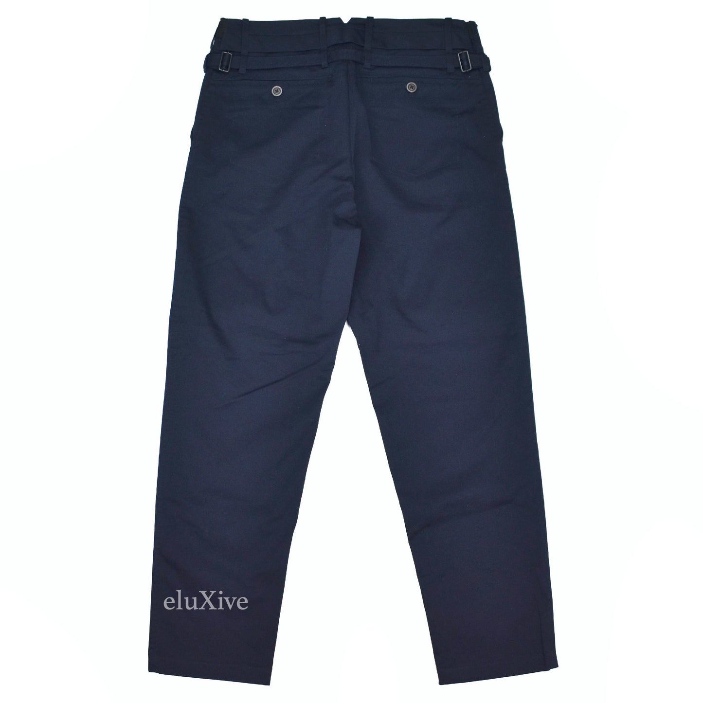 Craig Green - Navy Blue Lace Detail Twill Pants