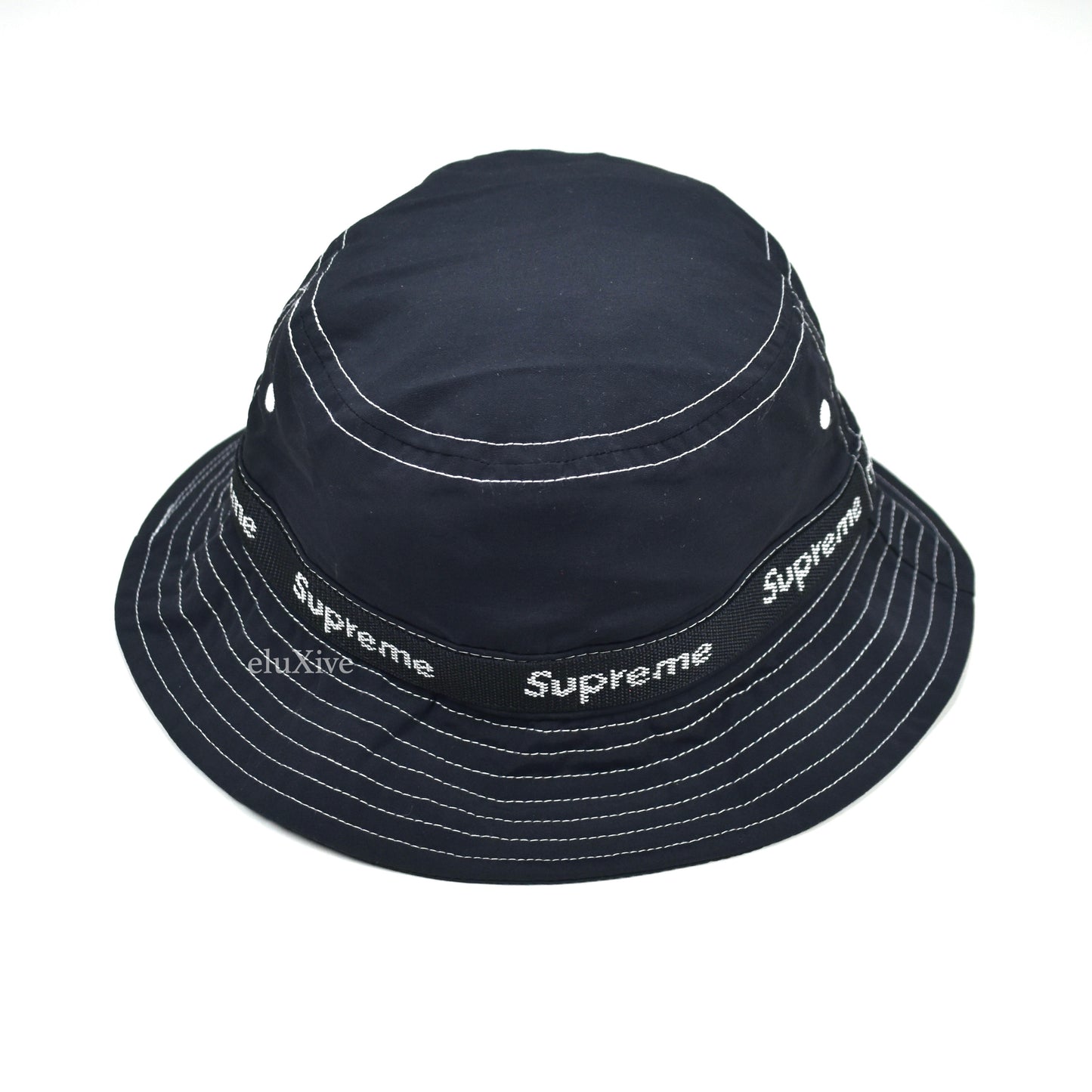 Supreme - Webbing Logo Bucket Hat / Crusher (Black)