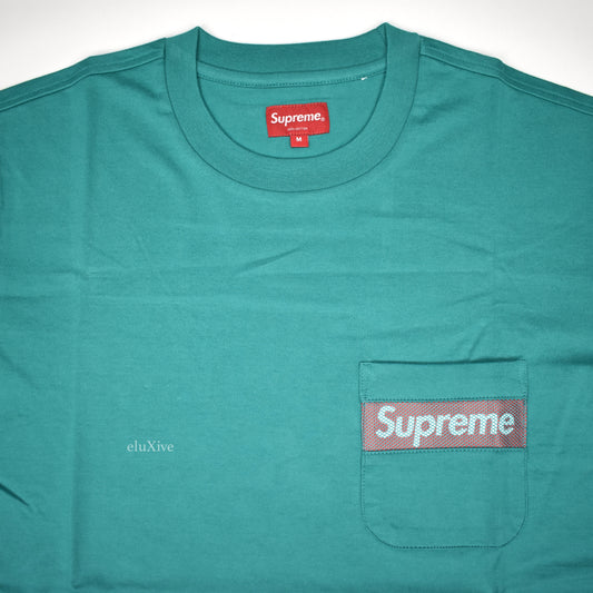 Supreme - Teal Mesh Box Logo T-Shirt