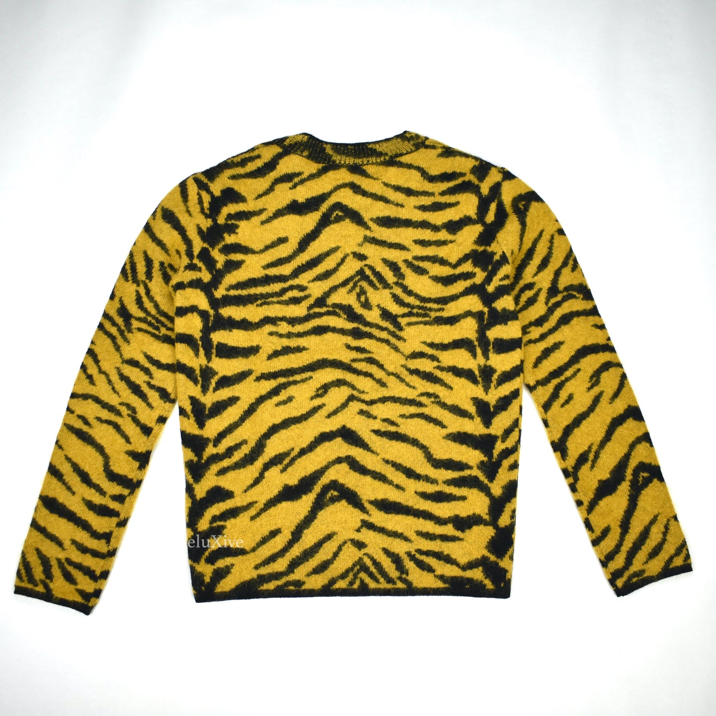 Saint Laurent -  Wool / Mohair Tiger Knit Sweater