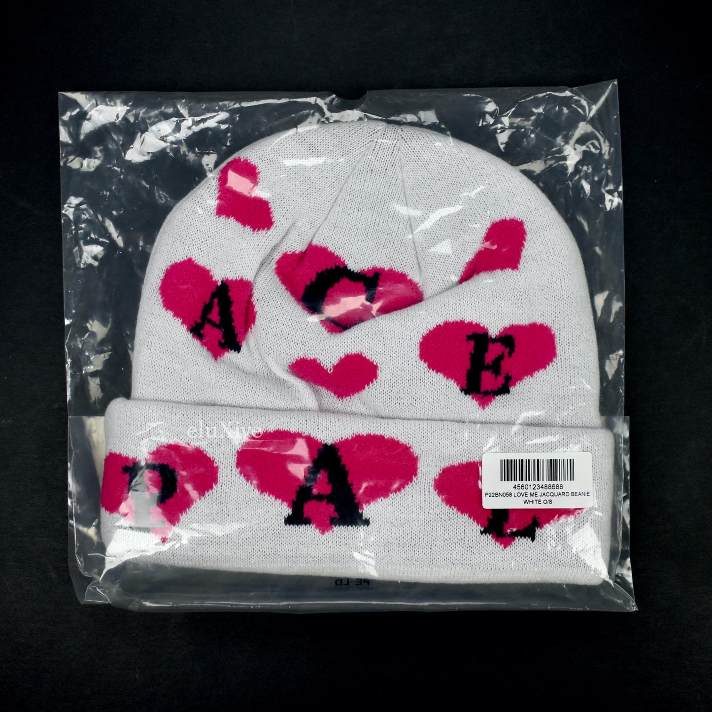 Palace - Love Me Heart Logo Jacquard Knit Beanie