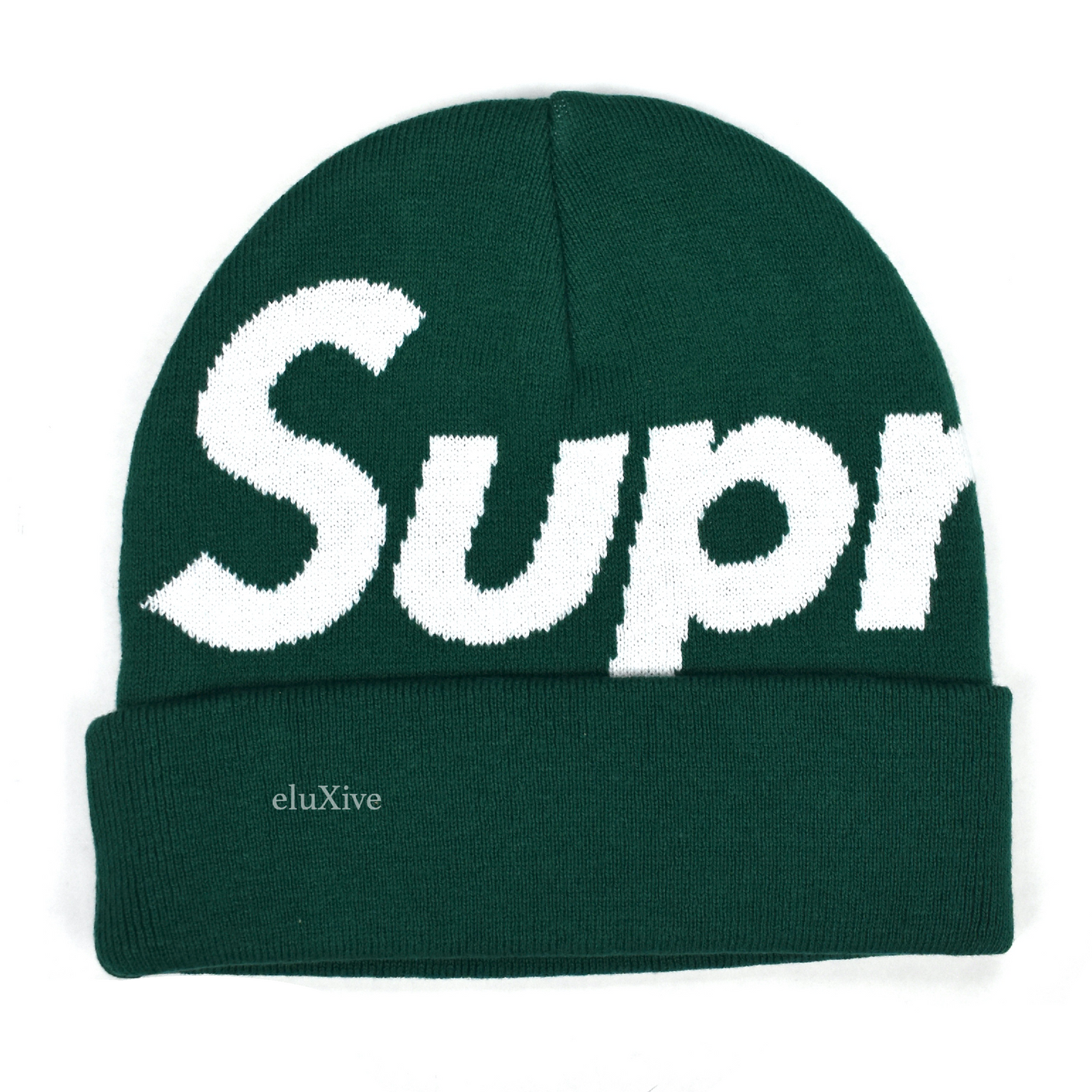 Supreme - Big Logo Knit Beanie (Dark Green)