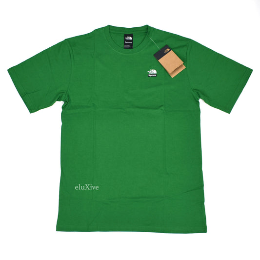 Supreme x The North Face - Green Mountains Logo T-Shirt