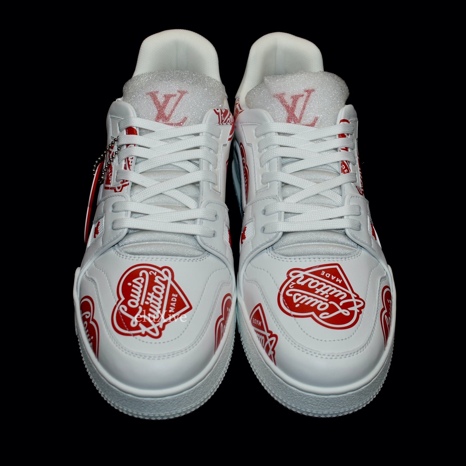Louis Vuitton x Nigo Trainer Heart Sneakers - White Sneakers