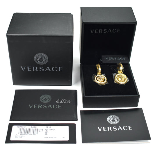Versace - Gold Crystal Medusa Earrings
