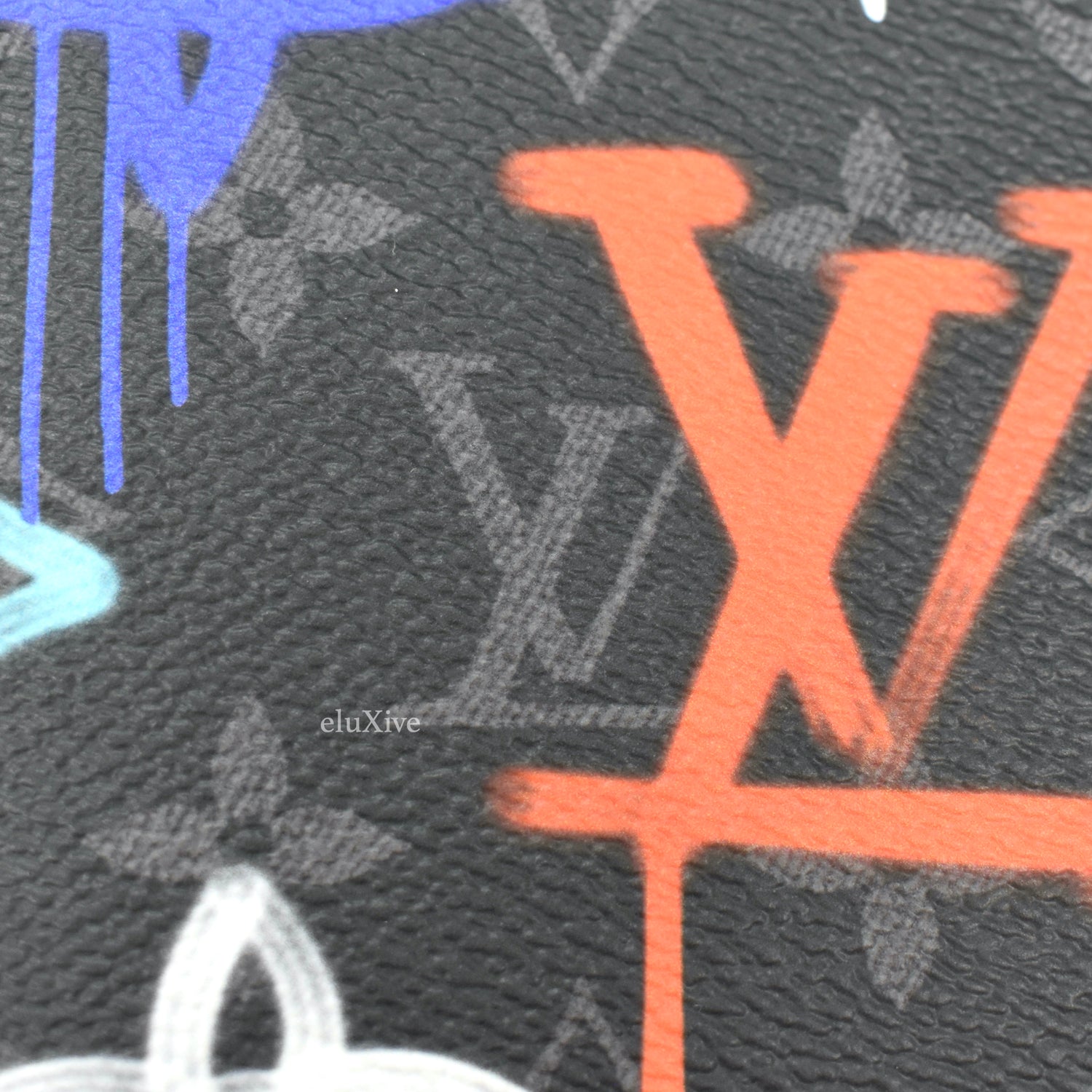 LOUIS VUITTON Monogram Eclipse LV Graffiti Multiple Wallet Multicolor  1173055