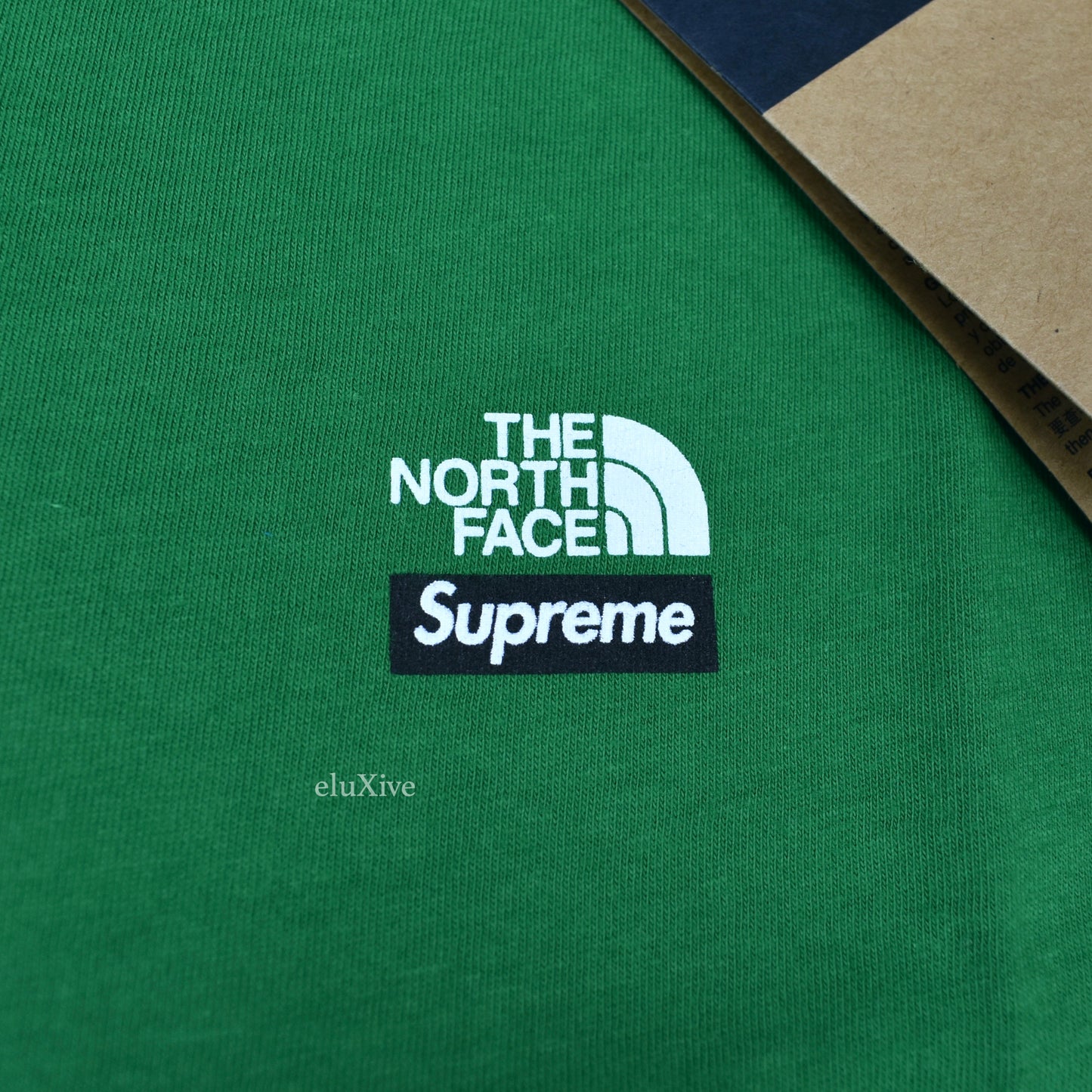 Supreme x The North Face - Green Mountains Logo T-Shirt