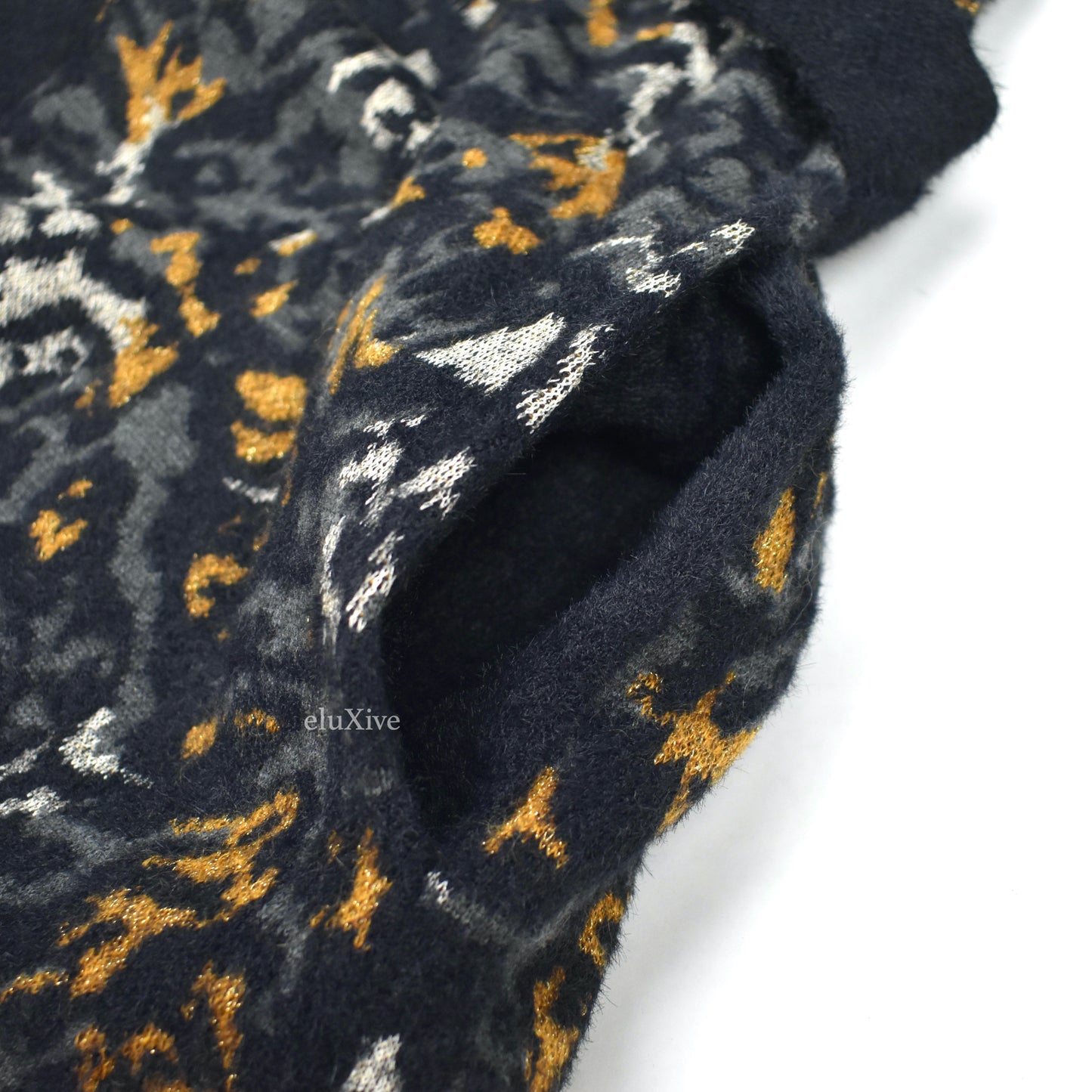 Saint Laurent - Abstract Tiger Jaquard Knit Kimono