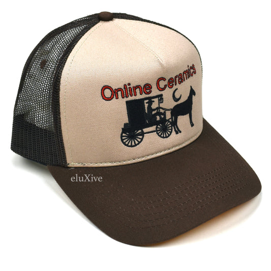 Online Ceramics - Carriage Logo 'Cowpoke' Trucker Hat (Brown)
