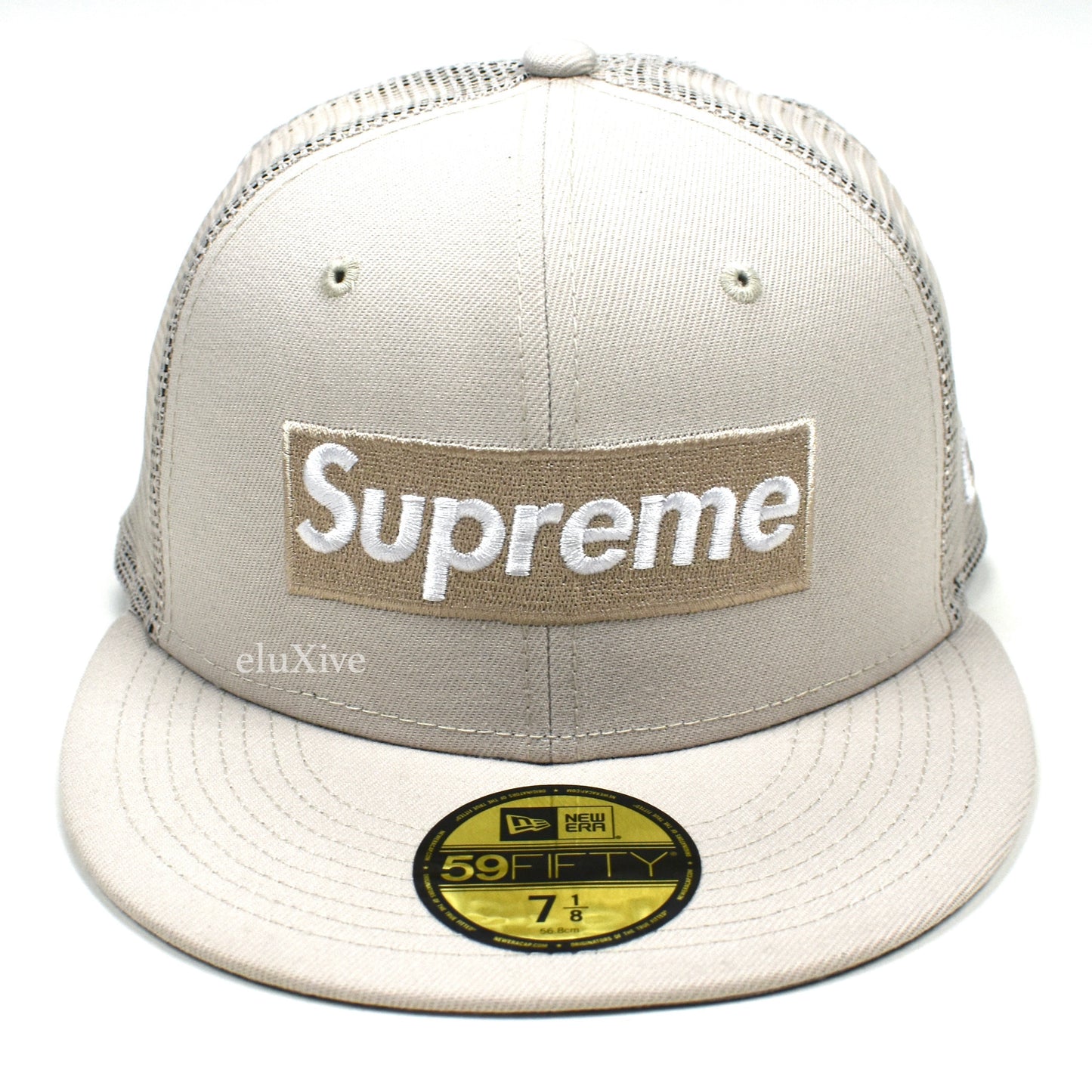 Supreme x New Era - Stone Box Logo Mesh Back Hat