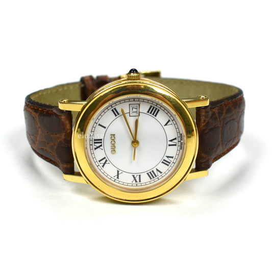 Gucci - 7200M Gold White Dial Watch