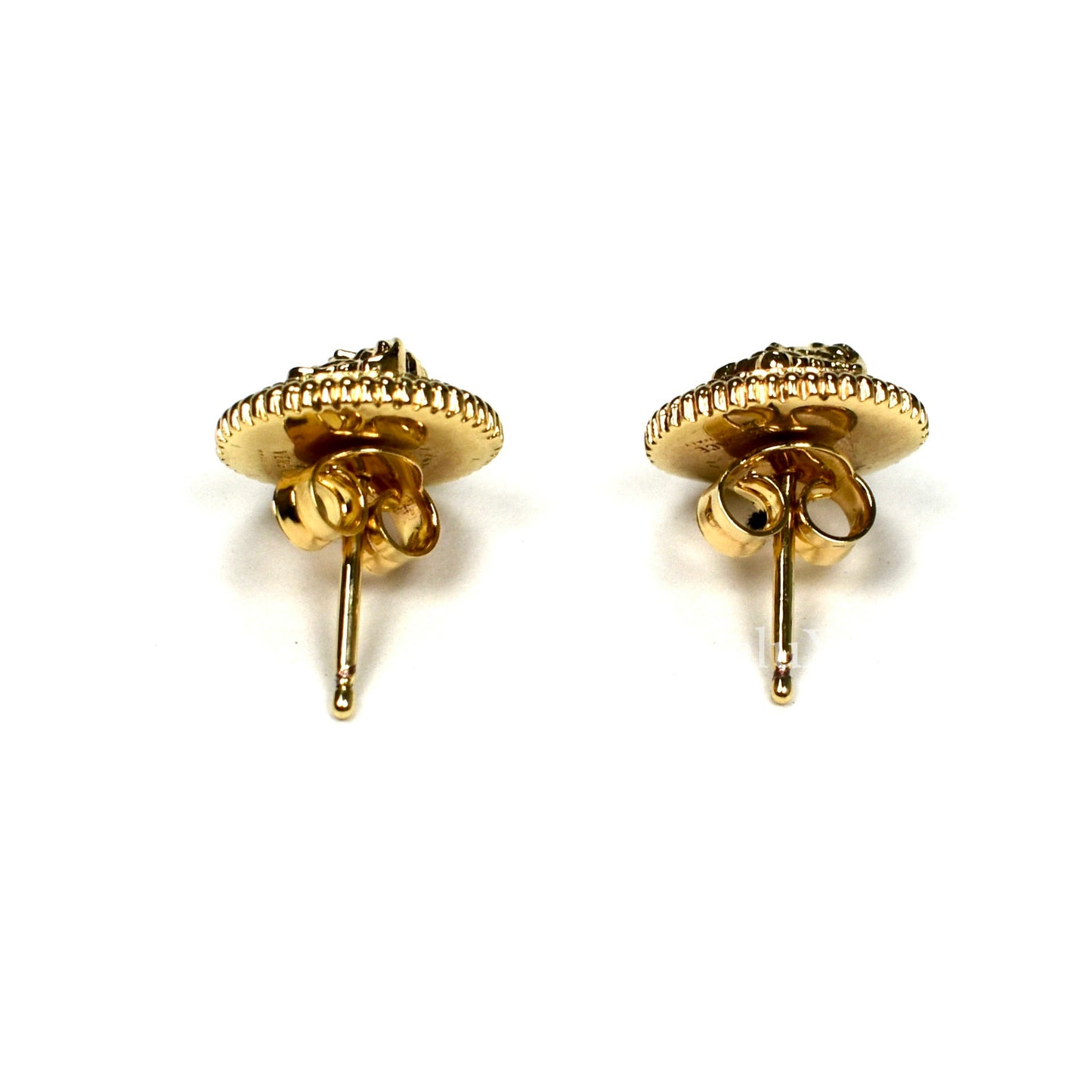Versace - Gold Medusa Logo Stud Earrings