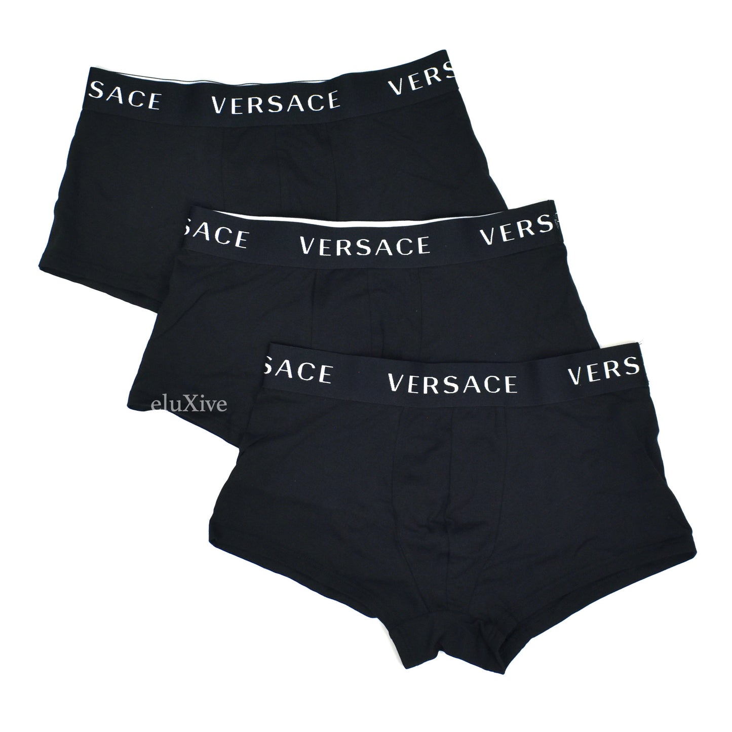 Versace - Black Logo Boxer Briefs (3-Pack)