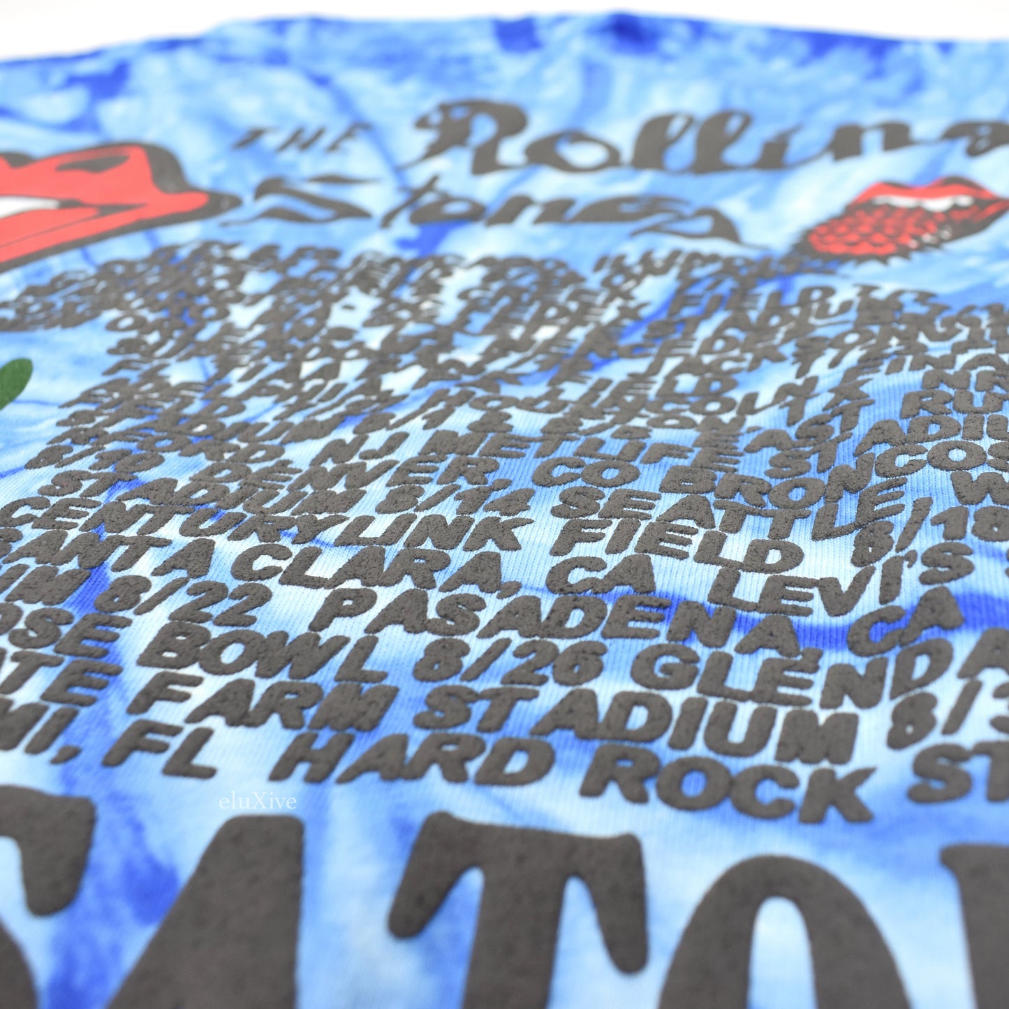 Cactus Plant Flea Market - Rolling Stones Logo Tie-Dye L/S T-Shirt