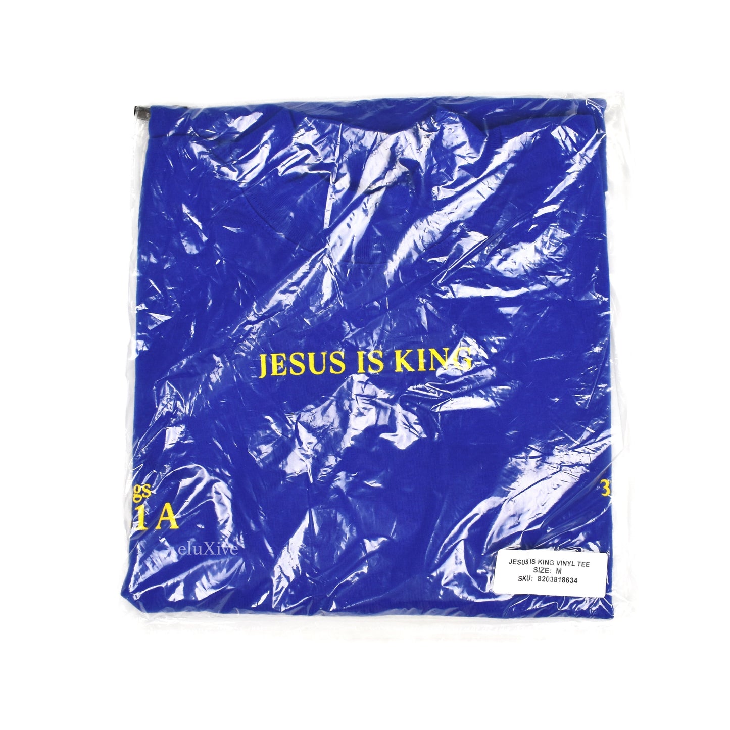 Kanye West - Jesus Is King Vinyl Cover T-Shirt (Blue)