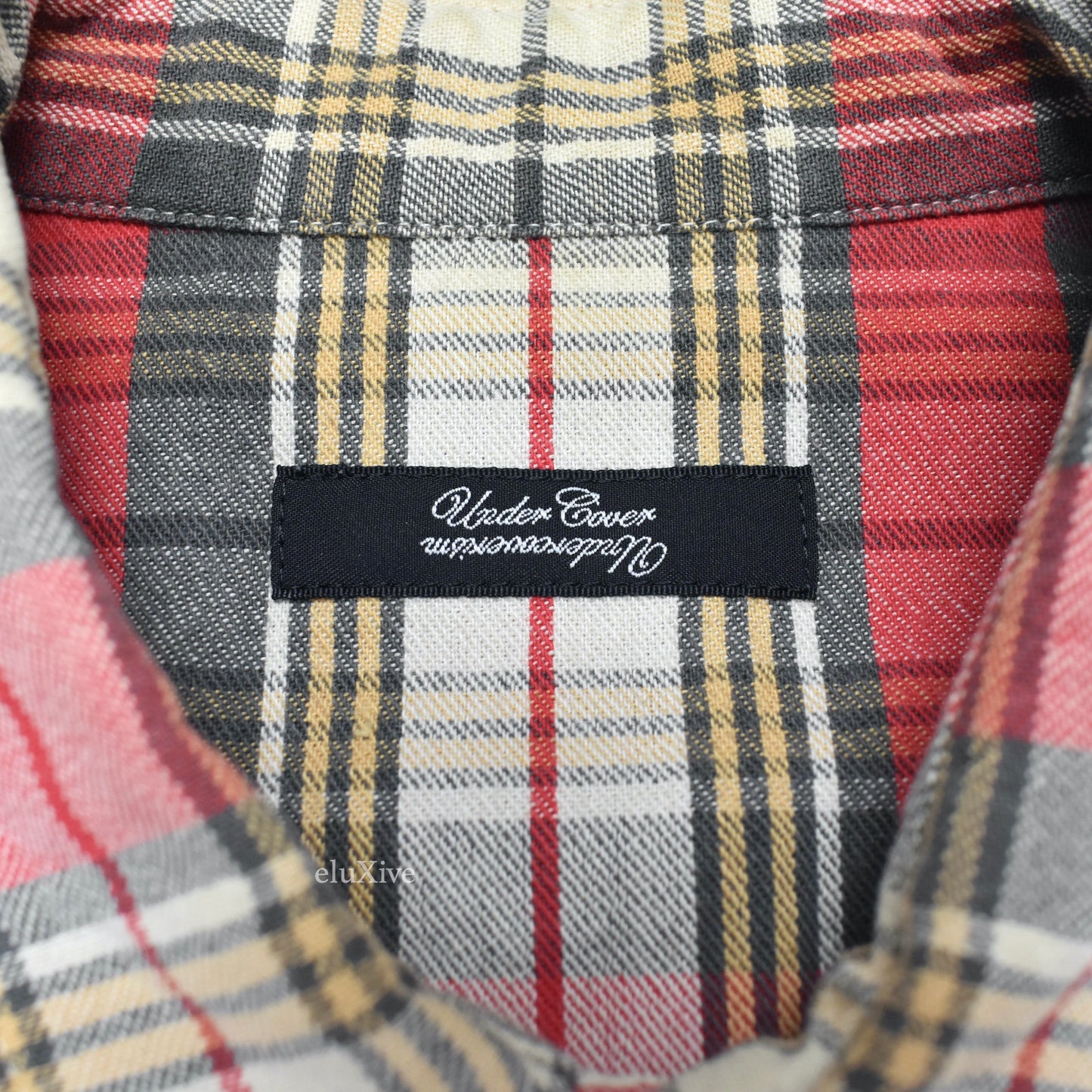 Undercover - Red Plaid Sleeveless Western Snap Button Shirt