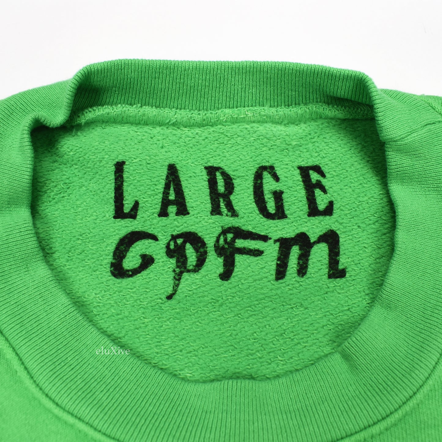 Cactus Plant Flea Market - Rolling Stones Logo Sweatshirt (Green)