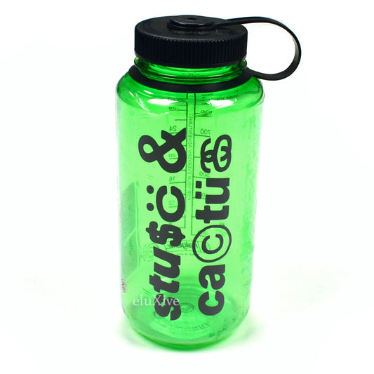 Cactus Plant Flea Market x Stussy - CPFM Green Logo Print Nalgene Bottle