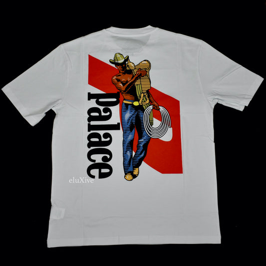 Palace - 'Marlboro Man' Saves Logo T-Shirt (White)