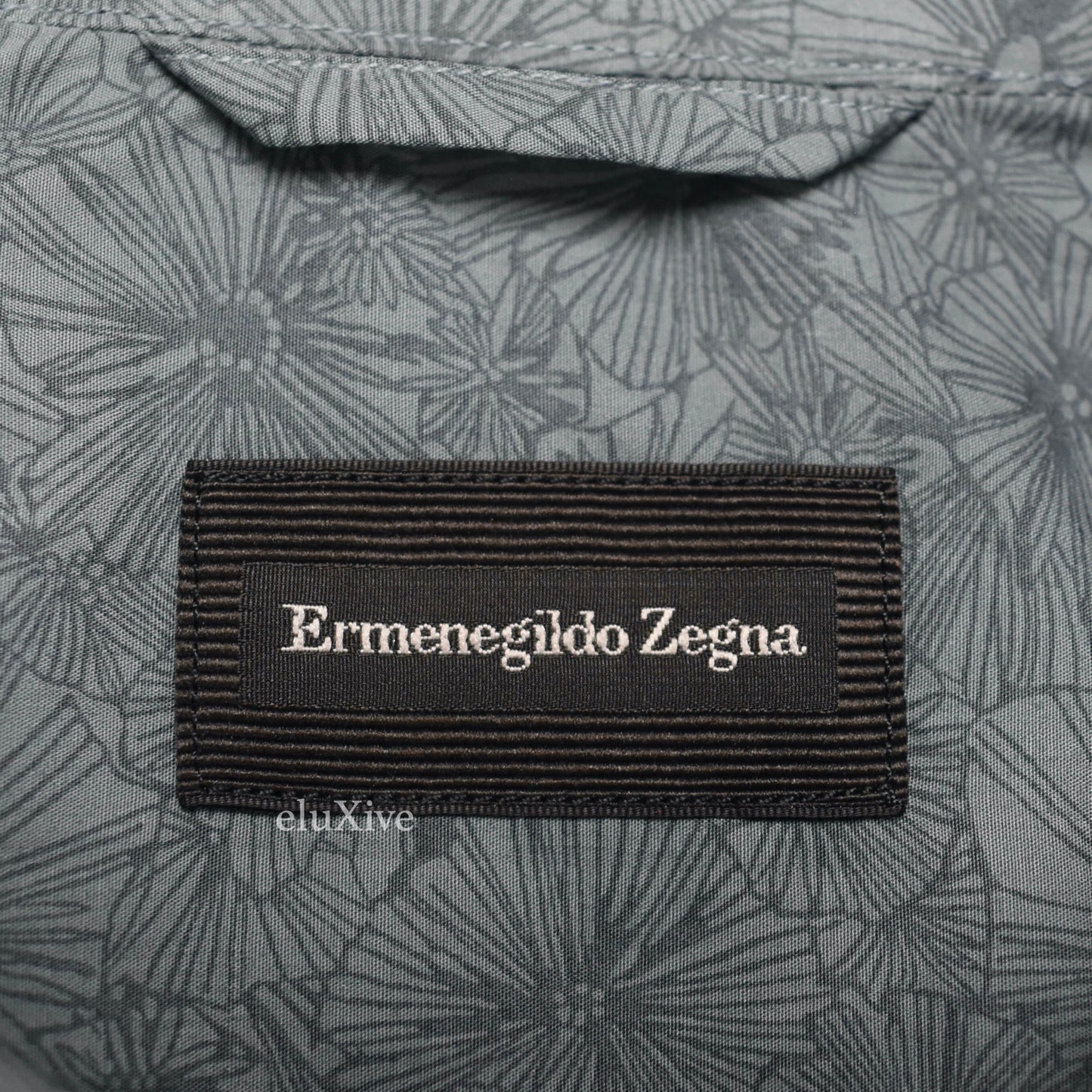 Ermenegildo Zegna - Slate Floral Print Button Down Shirt