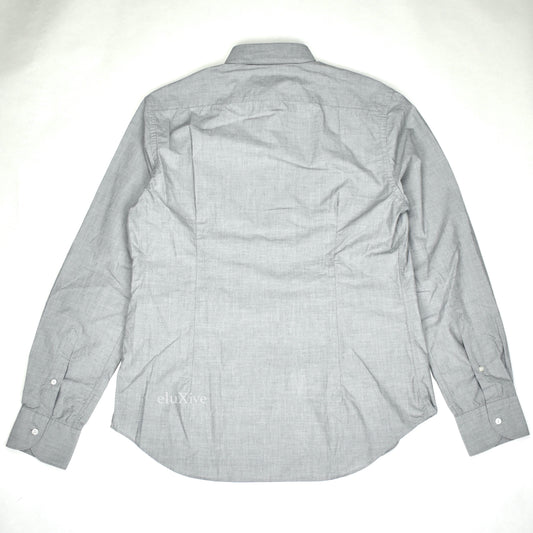Corneliani - Gray Cotton Button Down Shirt