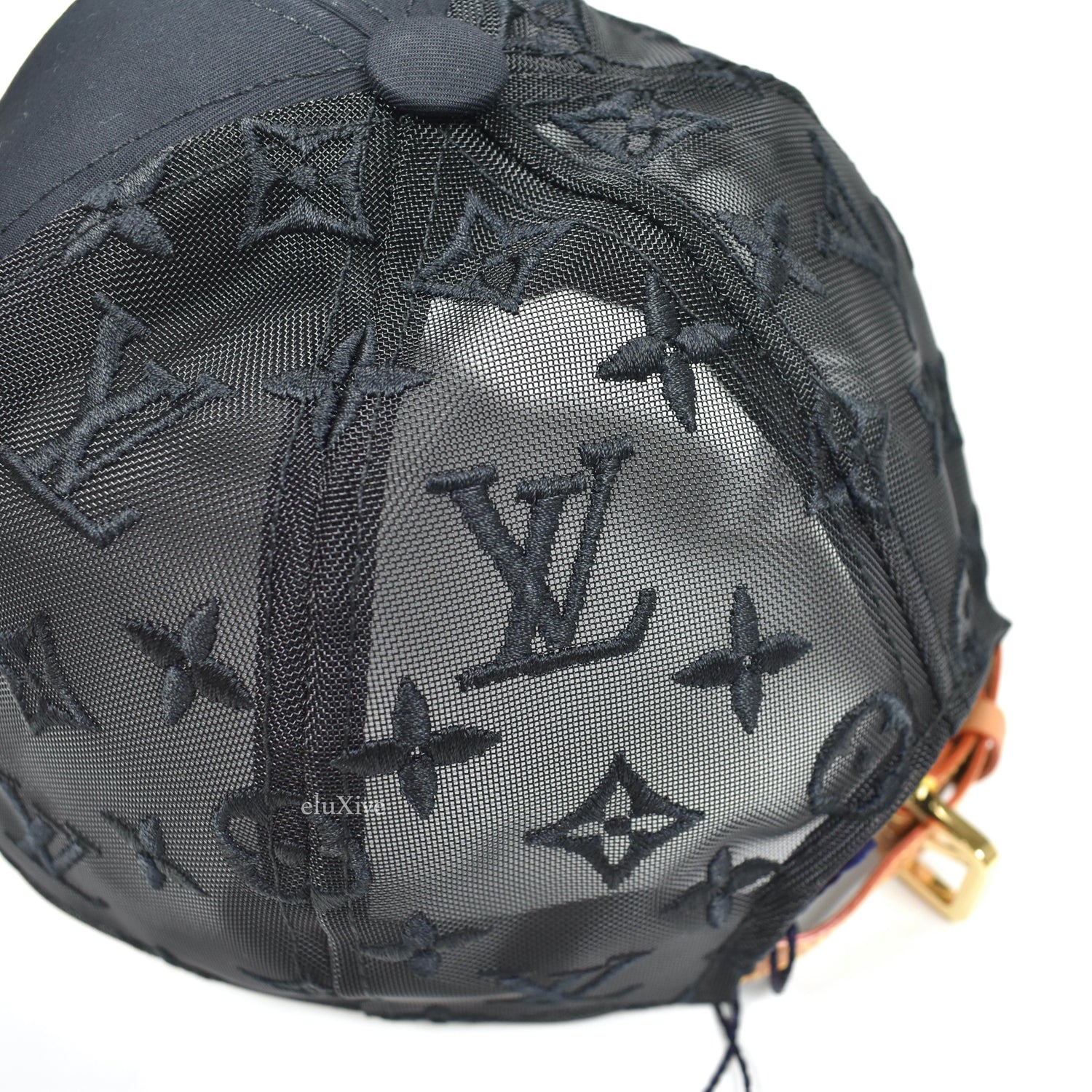 Louis Vuitton - Black LV Mesh Monogram Trucker Hat – eluXive