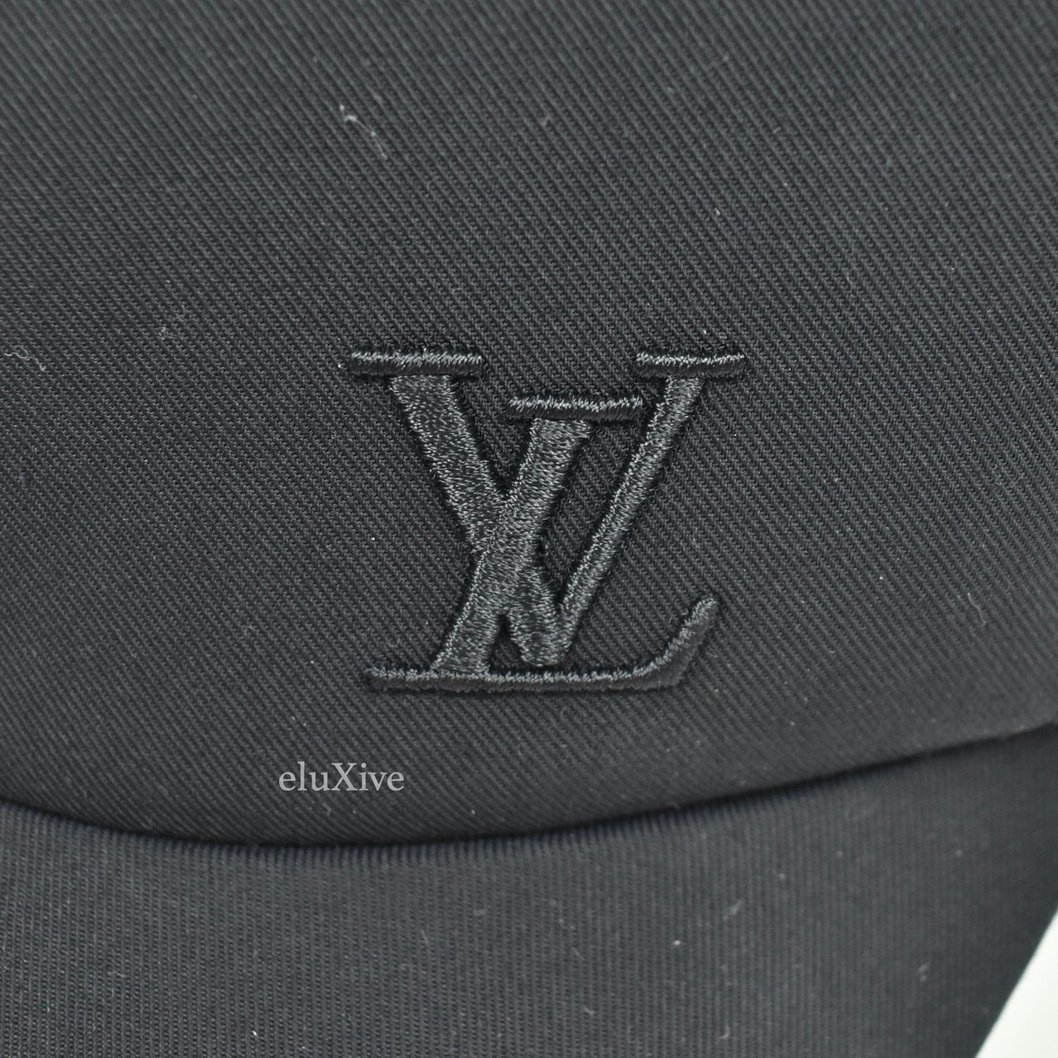 Louis Vuitton M77114 Black Men Monogram Mesh Hat Baseball Cap L