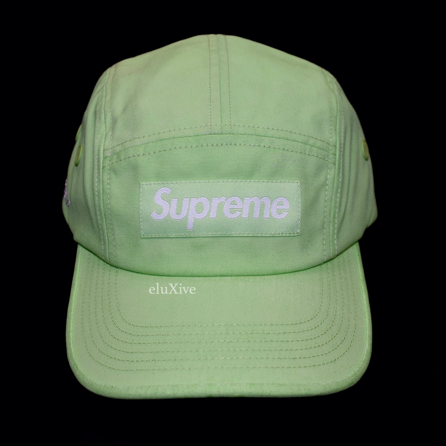 Supreme - Lime Green Cordura Box Logo Hat