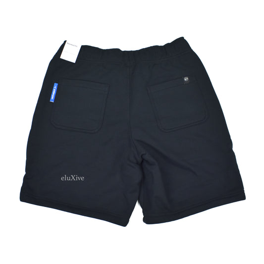 Jordan x Travis Scott x Fragment - Black Logo Embroidered Sweatshorts