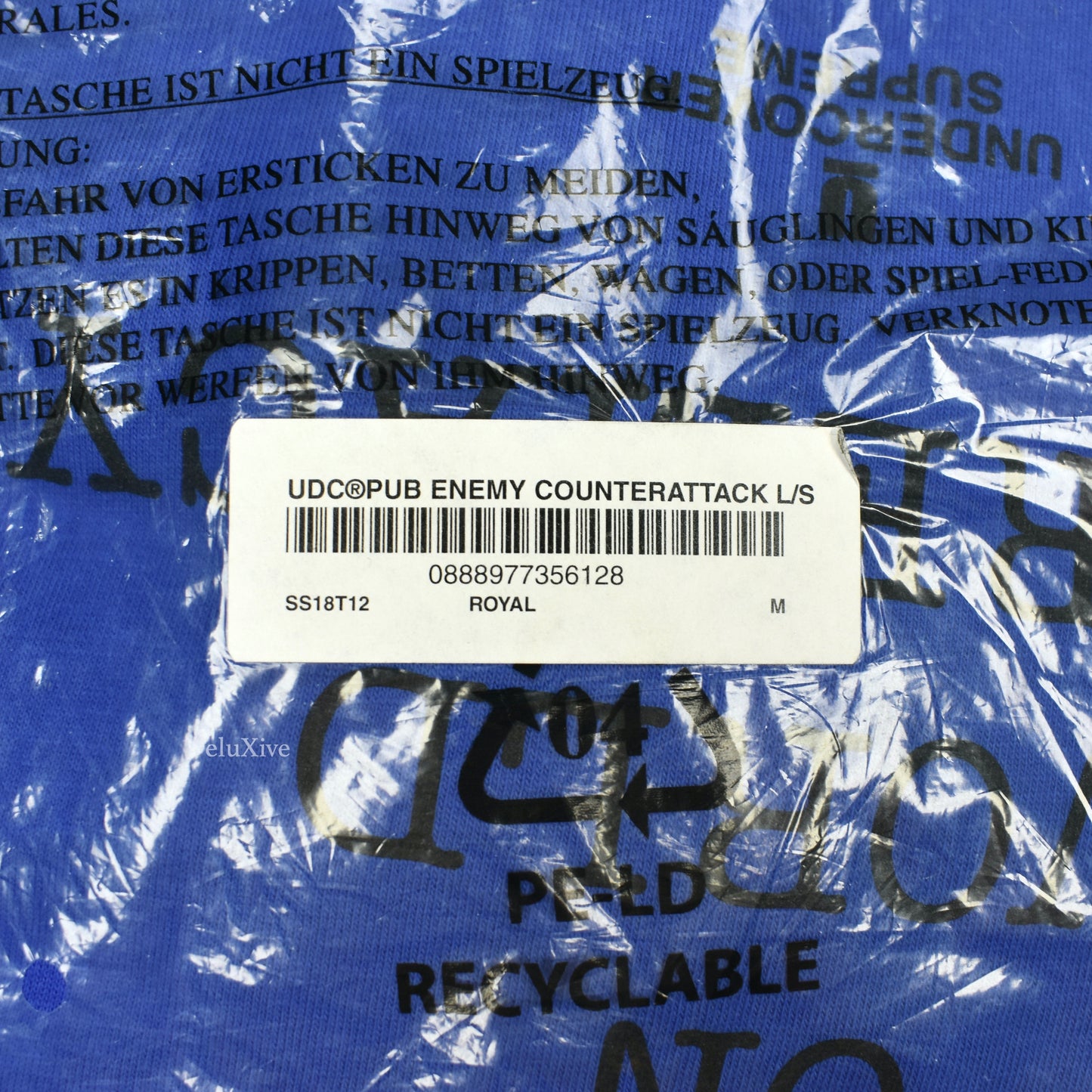 Supreme x Undercover x Public Enemy - Counterattack L/S T-Shirt (Blue)