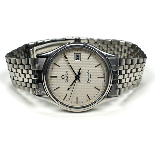 Omega - Seamaster Date 1430 Silver Waffle Dial Watch
