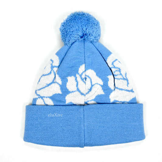 Supreme - Rose Knit Logo Beanie (Light Blue)