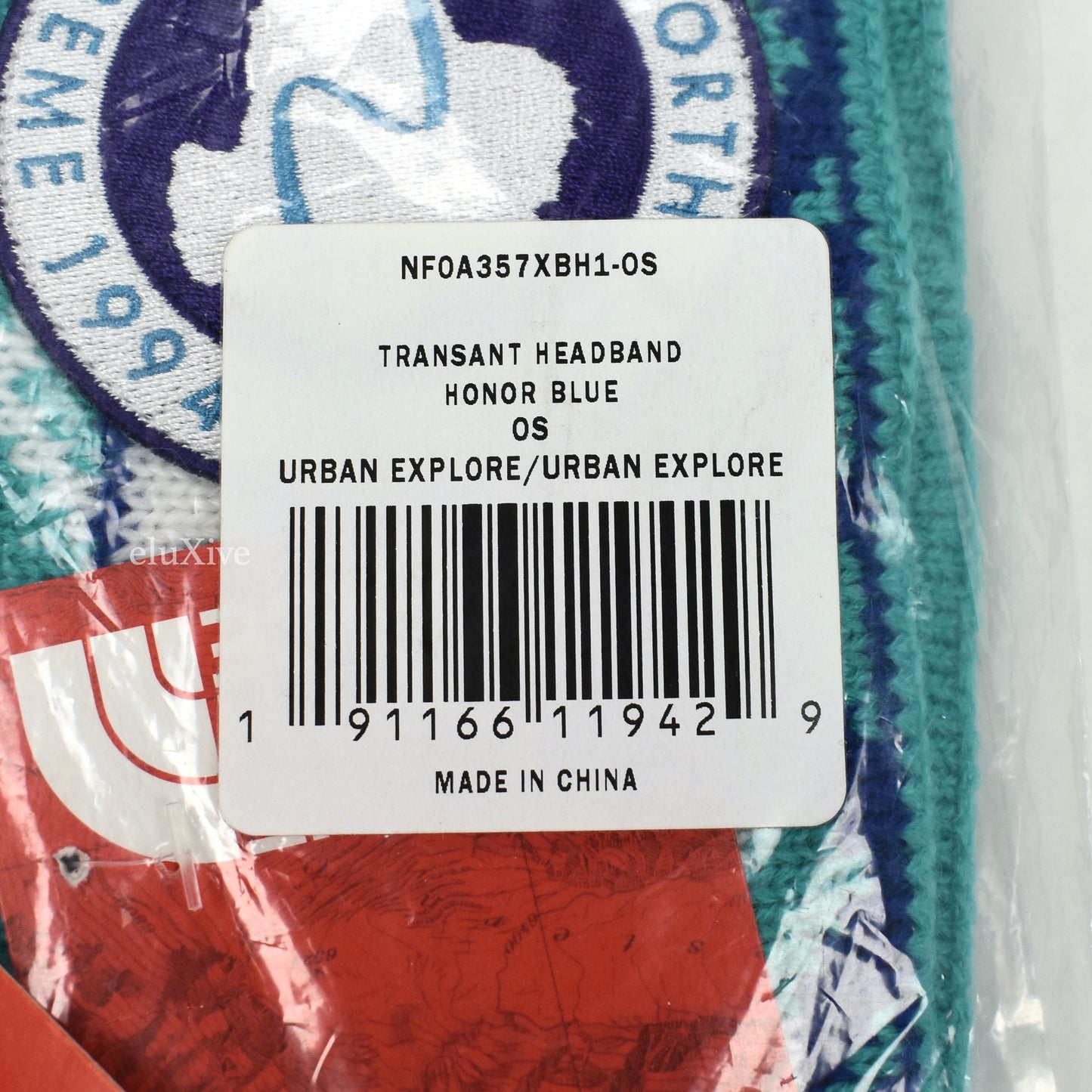 Supreme x The North Face - Blue Trans Antarctica Logo Knit Headband (SS17)